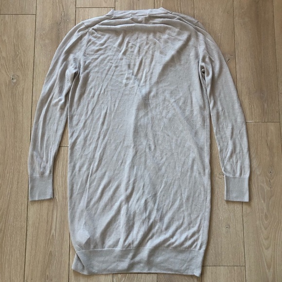 Uniqlo Spring Sheer Long Cardigan in Light Grey Size S - Picture 4 of 12